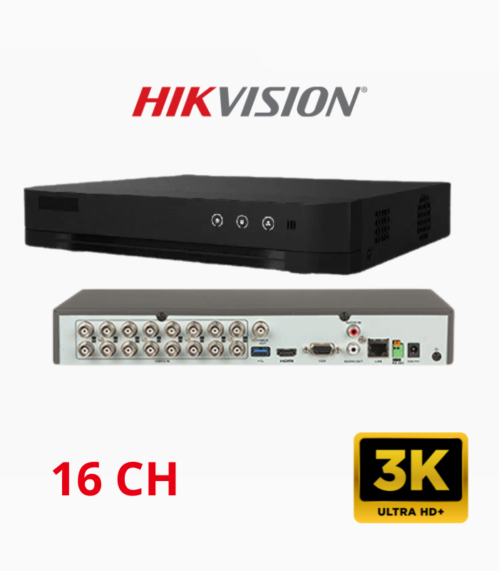 DVR HIKVISION 3k/5mp 16 Ports