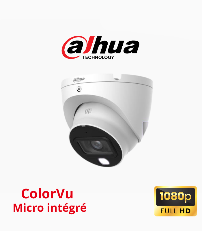 2mp couleur dome audio DAHUA